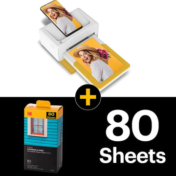 Kodak Dock Plus PD-460 Instant Photo Printer BONUS 80-Photos Cartridge